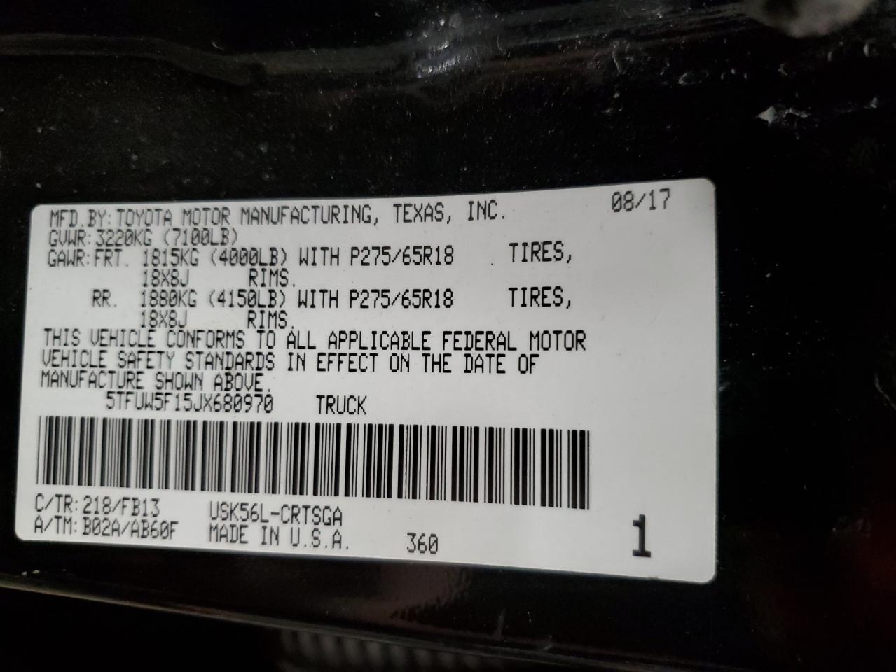 TOYOTA TUNDRA DOUBLE CAB SR