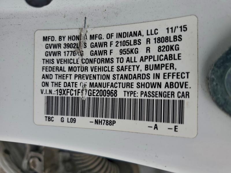 2016 HONDA CIVIC TOUR #3304530477