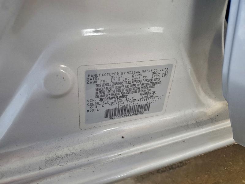 2015 NISSAN VERSA S #3296977829