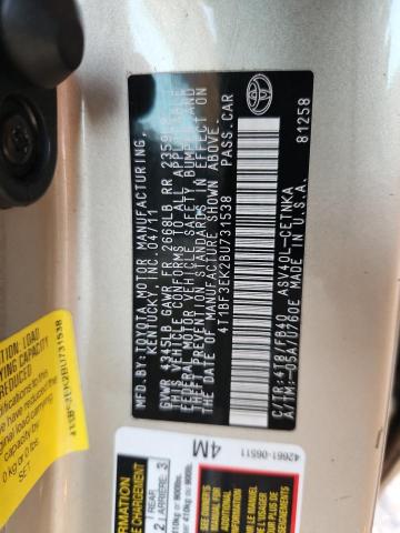 2011 TOYOTA CAMRY BASE - 4T1BF3EK2BU731538