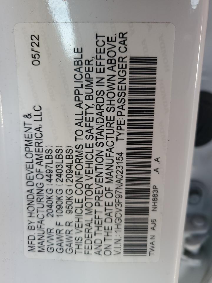 HONDA ACCORD TOURING HYBRID