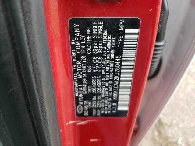 2019 HYUNDAI KONA SE KM8K1CAA2KU280445