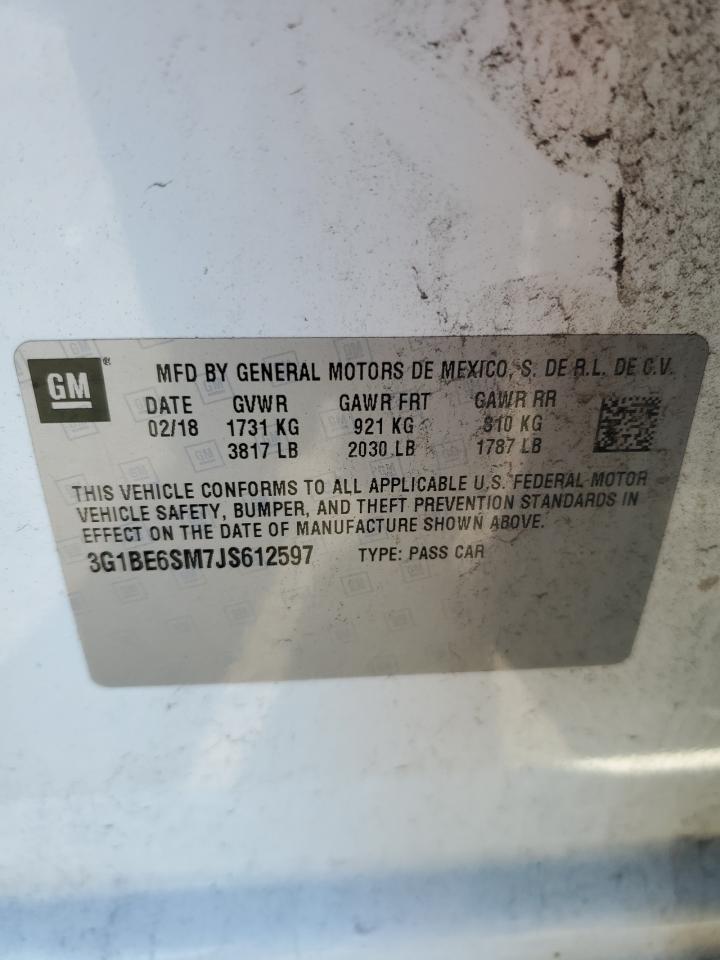 Lot #3302948657 2018 CHEVROLET CRUZE LT