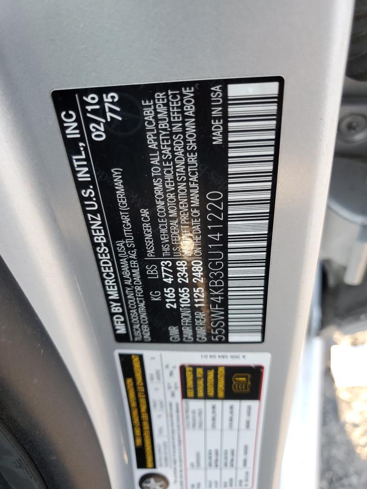 Lot #3305767355 2016 MERCEDES-BENZ C 300 4MAT