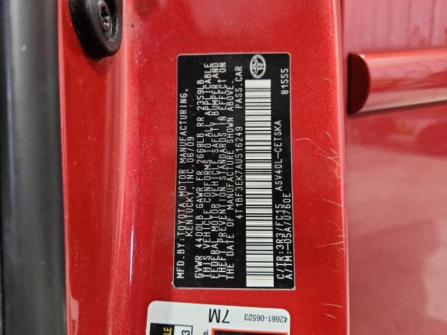 2010 TOYOTA CAMRY BASE #3304523500