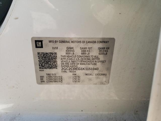 2019 CHEVROLET SILVERADO #3293344442