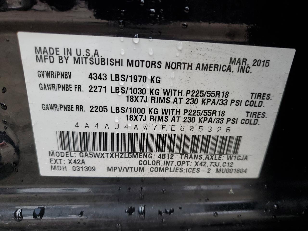 MITSUBISHI OUTLANDER GT