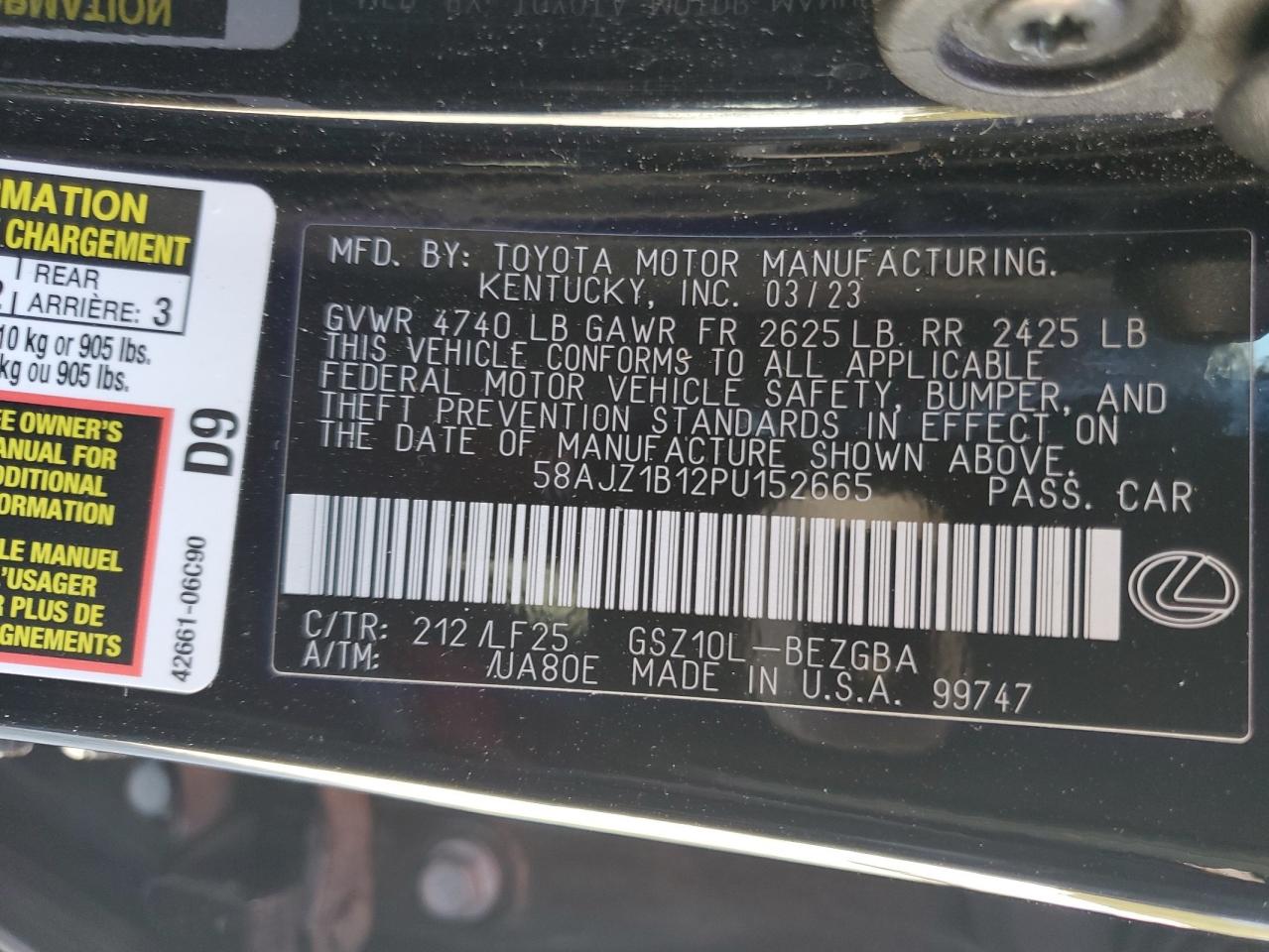 LEXUS ES 350 F SPORT HANDLING