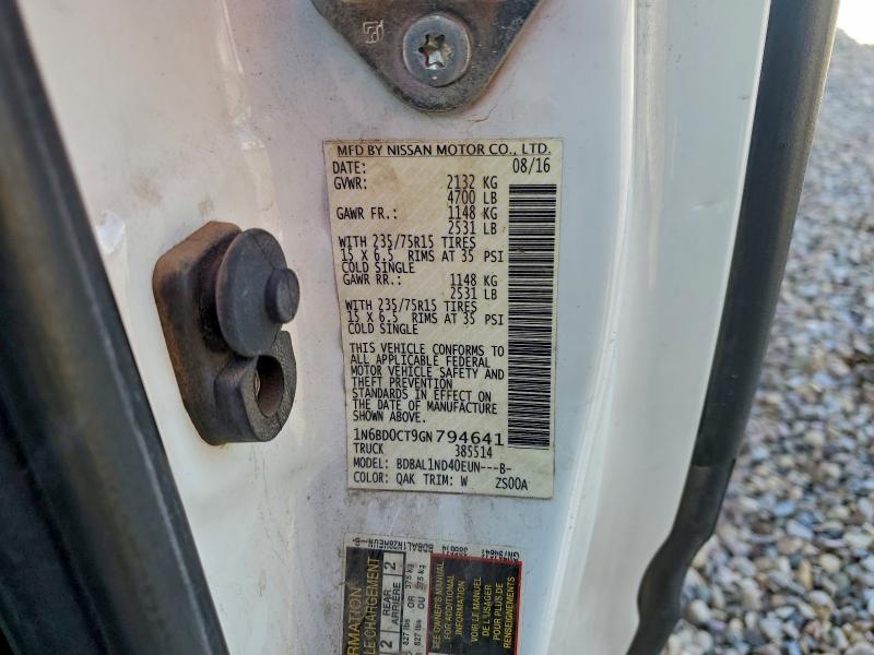 2016 NISSAN FRONTIER S #3304571485