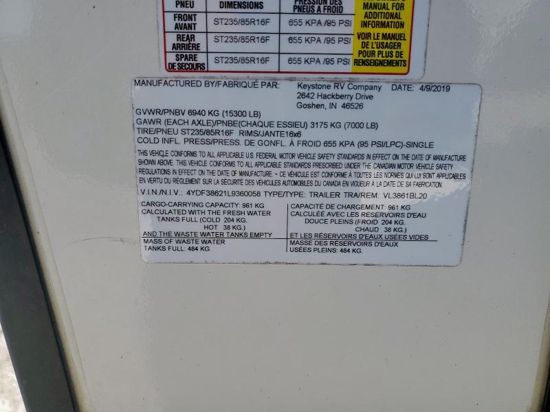 2020 KEYSTONE VOLANTE #3305291299