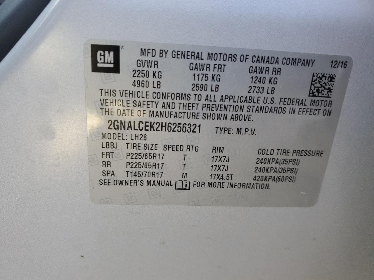 CHEVROLET EQUINOX LT