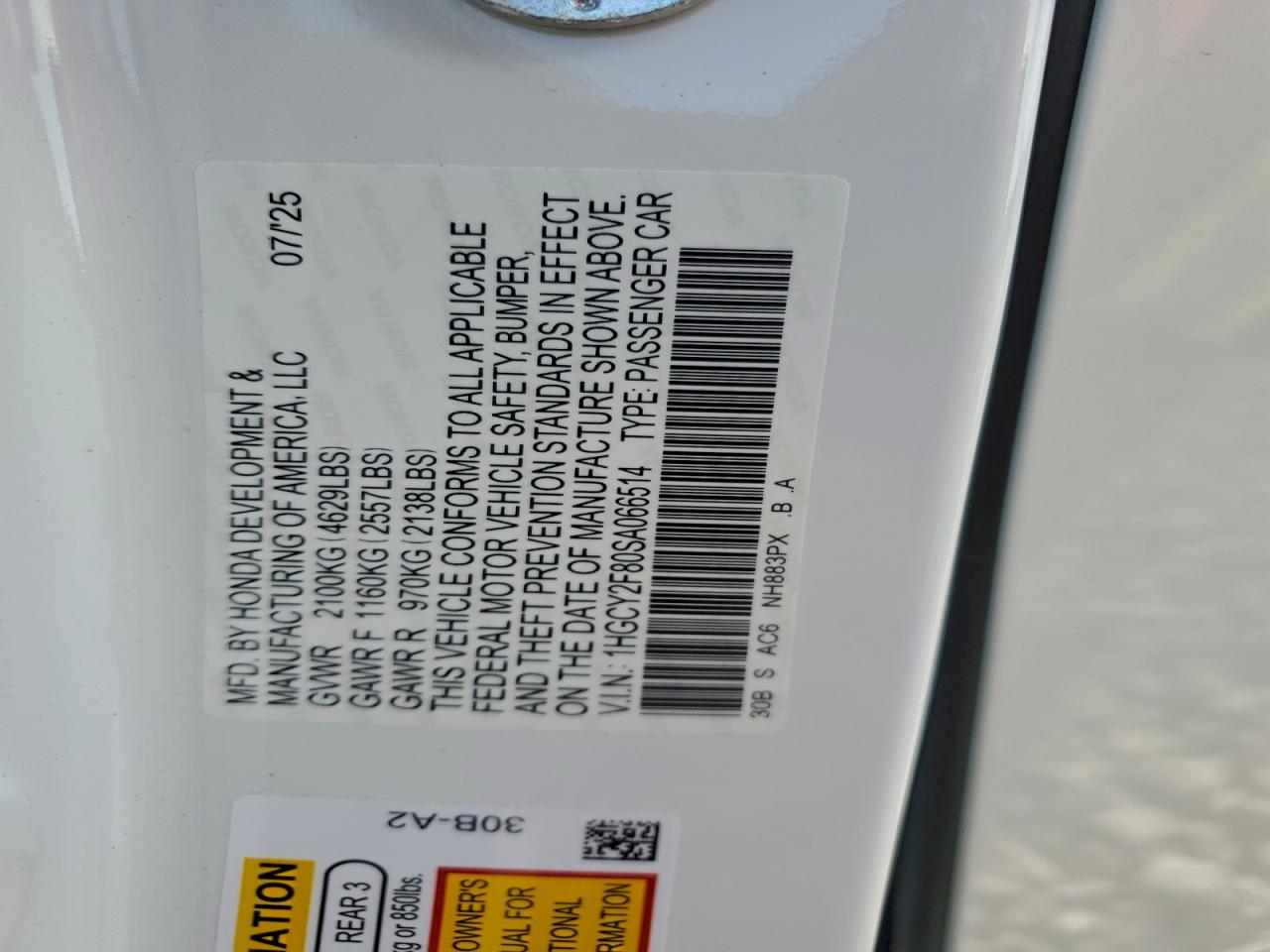 HONDA ACCORD TOURING HYBRID