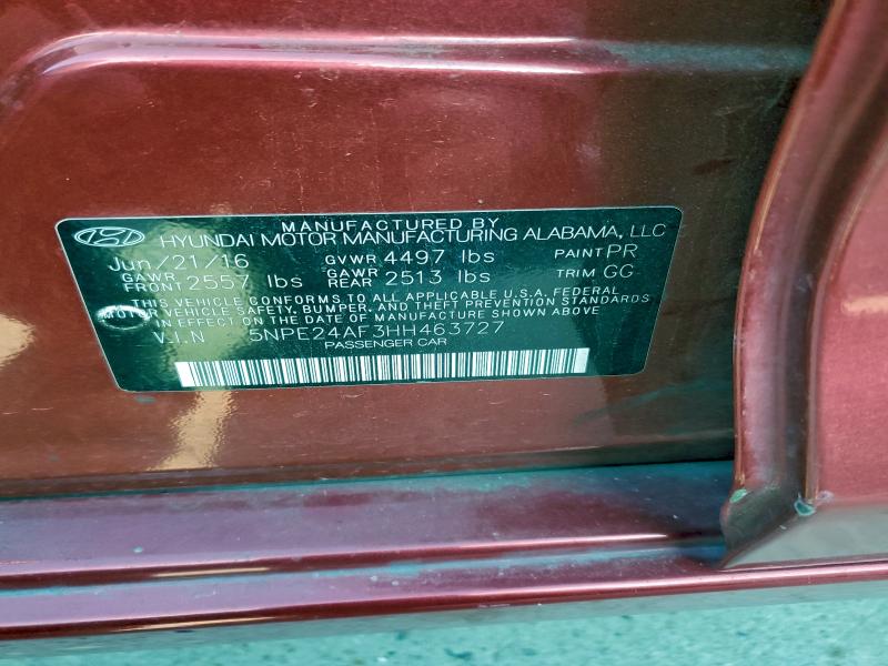 2017 HYUNDAI SONATA SE #3298175033