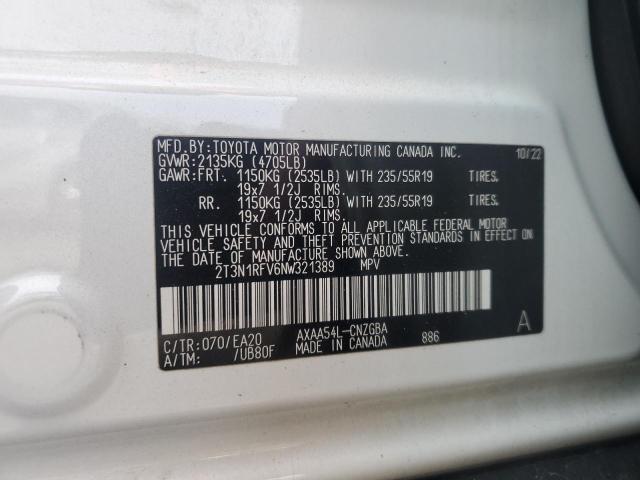 2022 TOYOTA RAV4 LIMIT - 2T3N1RFV6NW321389