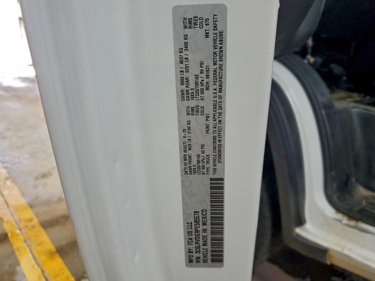 RAM PROMASTER 2500 HIGH