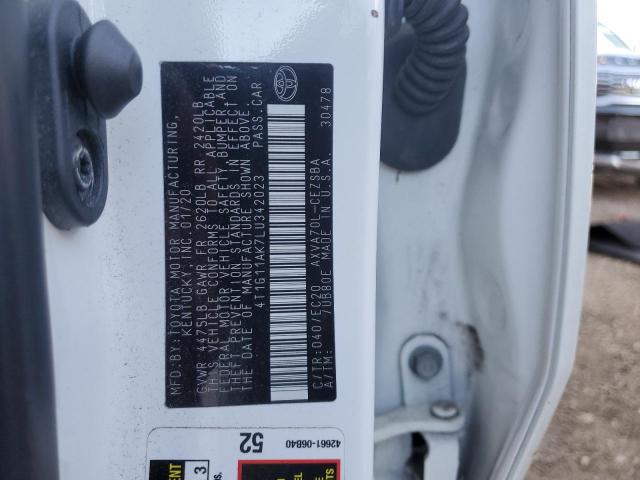 2020 TOYOTA CAMRY SE #3286666335