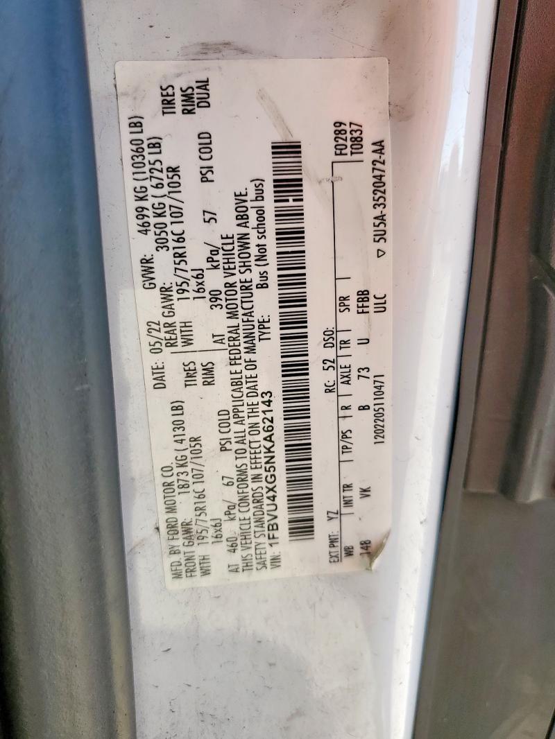 2022 FORD TRANSIT T- #3291210968