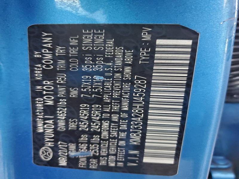 2017 HYUNDAI TUCSON LIM #3297929775