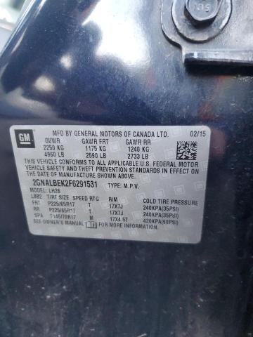 2015 CHEVROLET EQUINOX LT #3312796110