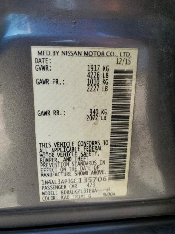 2016 NISSAN ALTIMA 2.5 #3284831551