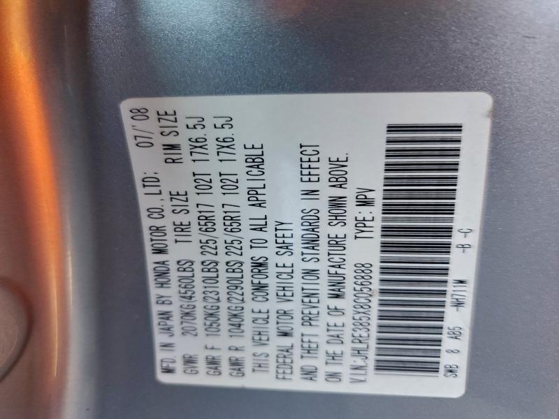 2008 HONDA CR-V EX #3303862786