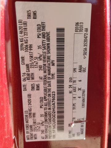 2017 FORD ESCAPE SE #3309129169