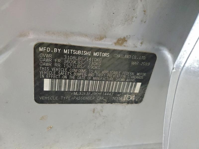 2019 MITSUBISHI MIRAGE G4 #3297940770