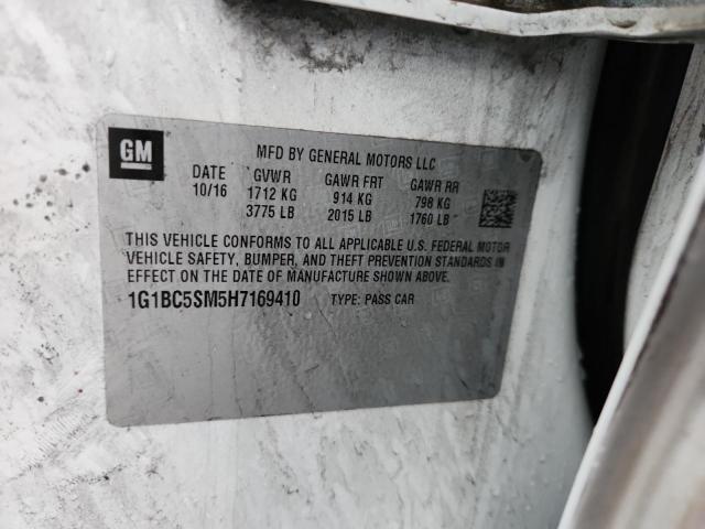 2017 CHEVROLET CRUZE LS #3304006665