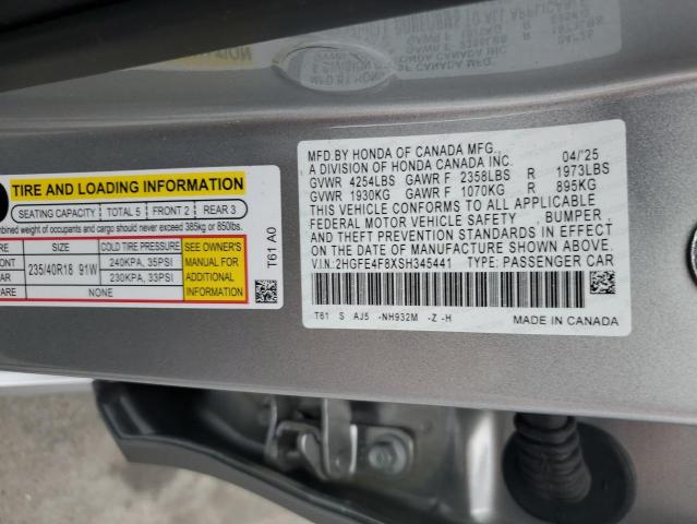 2025 HONDA CIVIC SPOR #3302743026