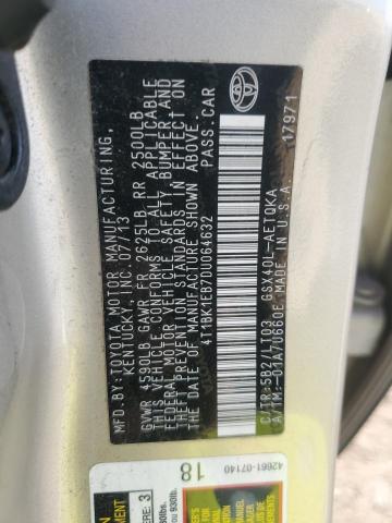 2013 TOYOTA AVALON BAS - 4T1BK1EB7DU064632