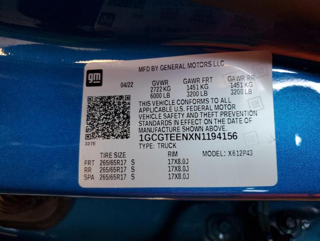 2022 CHEVROLET COLORADO Z #3302663032