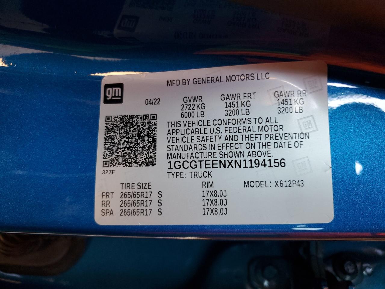 CHEVROLET COLORADO ZR2