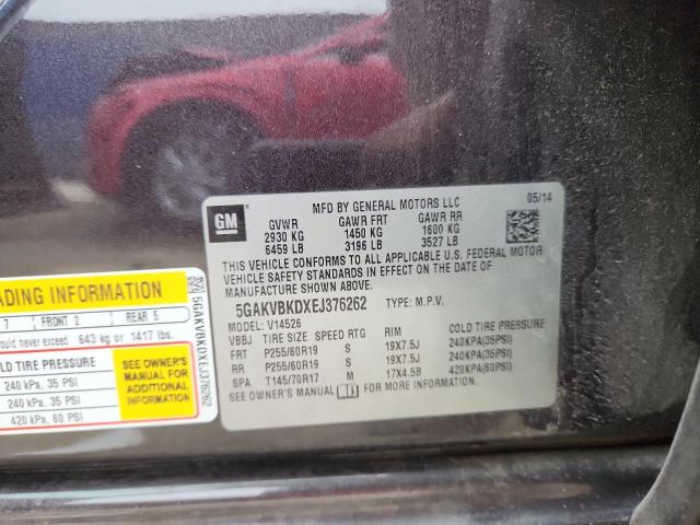 2014 BUICK ENCLAVE - 5GAKVBKDXEJ376262