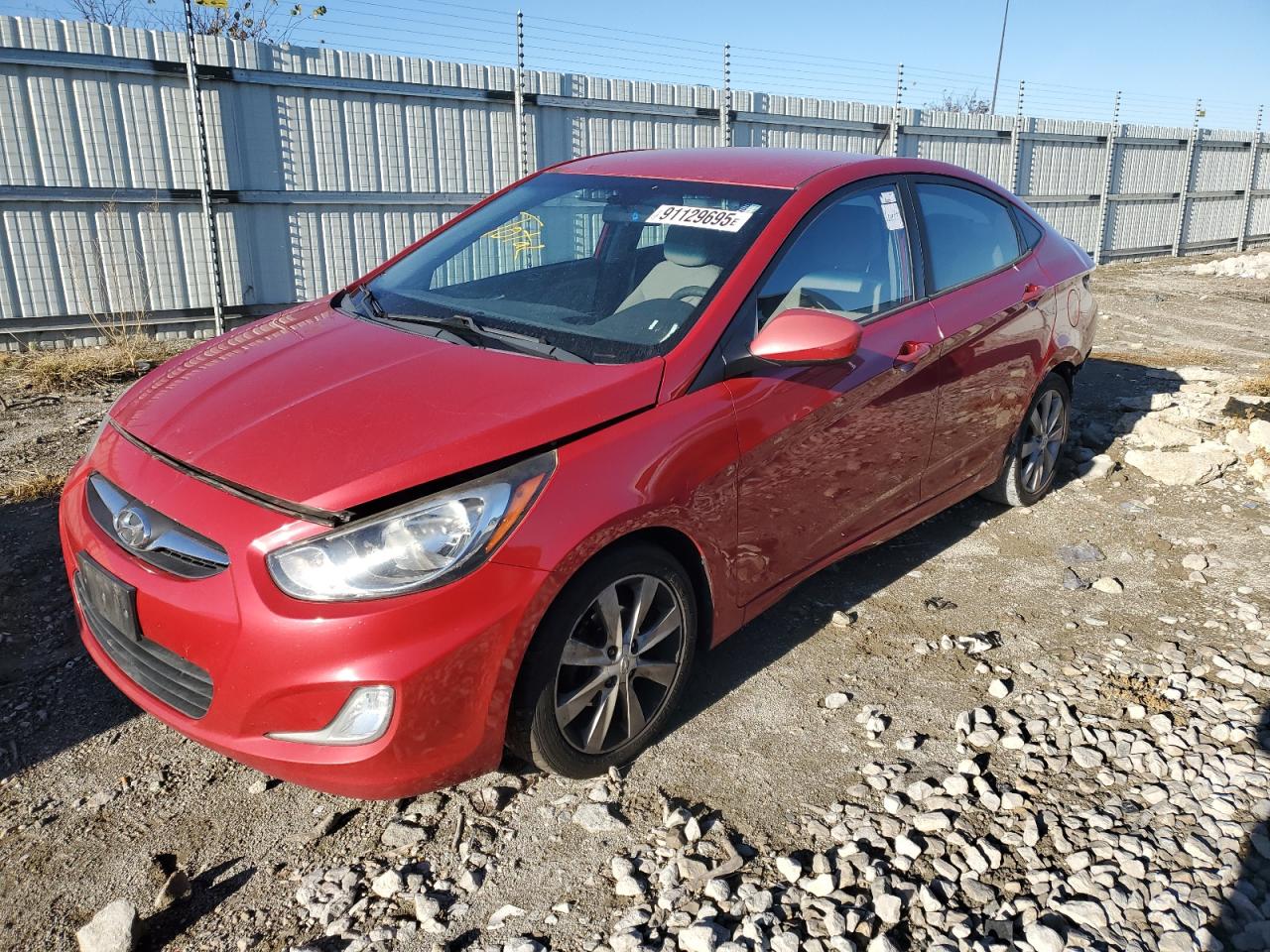 Lot #3285013922 2012 HYUNDAI ACCENT GLS