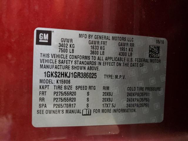 2016 GMC YUKON XL D - 1GKS2HKJ1GR386025