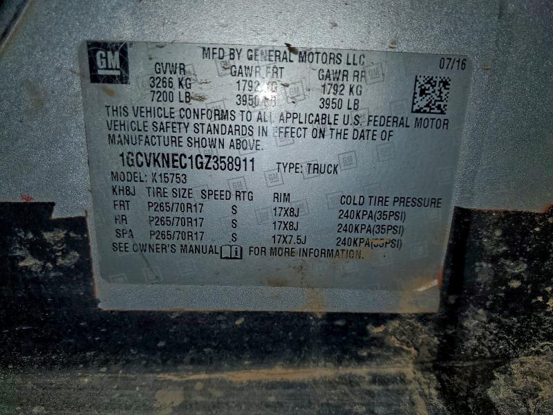 2016 CHEVROLET SILVERADO #3311722241