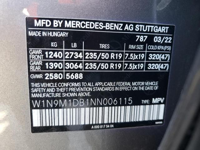 2022 MERCEDES-BENZ EQB 350 4M #3310325967