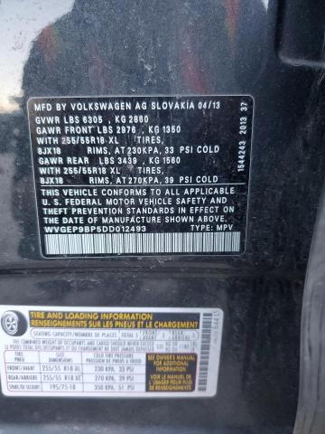 2013 VOLKSWAGEN TOUAREG V6 #3301795334