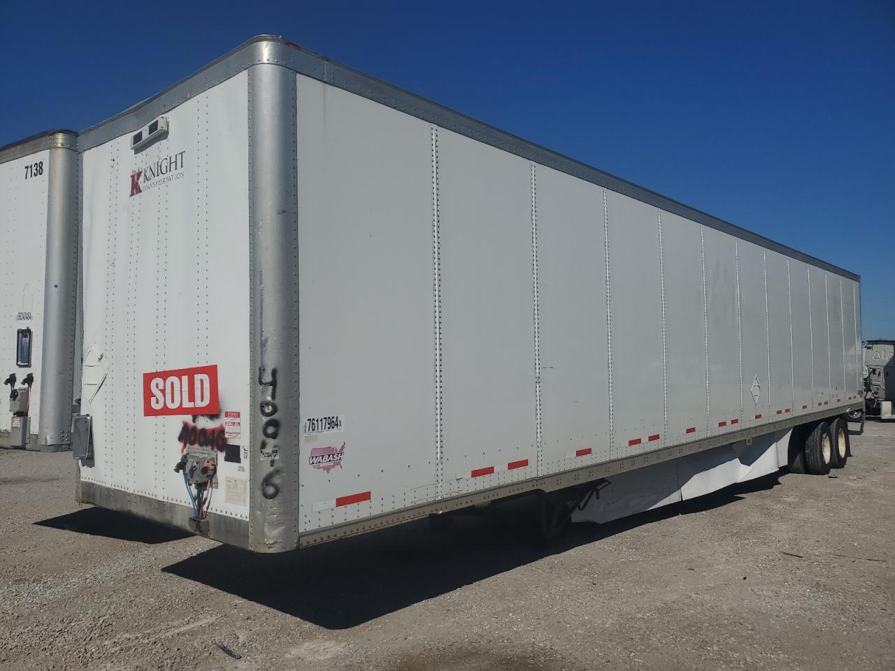 Lot #3290106261 2013 WABASH TRAILER