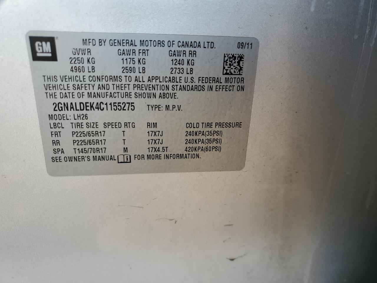 CHEVROLET EQUINOX LT