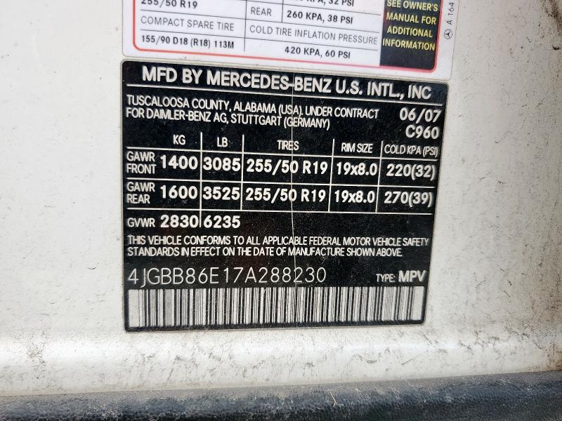 2007 MERCEDES-BENZ M-CLASS #3292423564