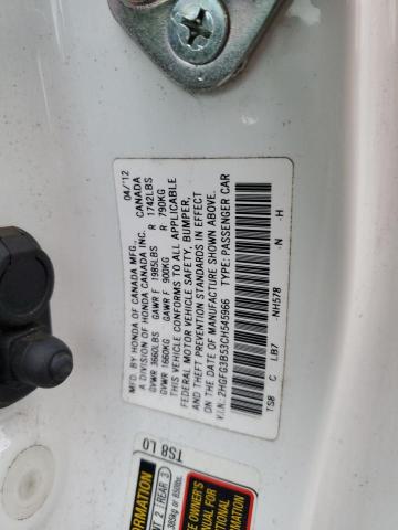 2012 HONDA CIVIC LX #3304550455