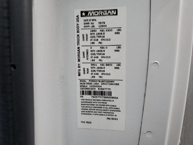 2022 GMC SAVANA CUT #3297934822