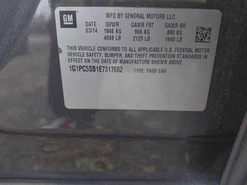 2014 CHEVROLET CRUZE LT #3297051509