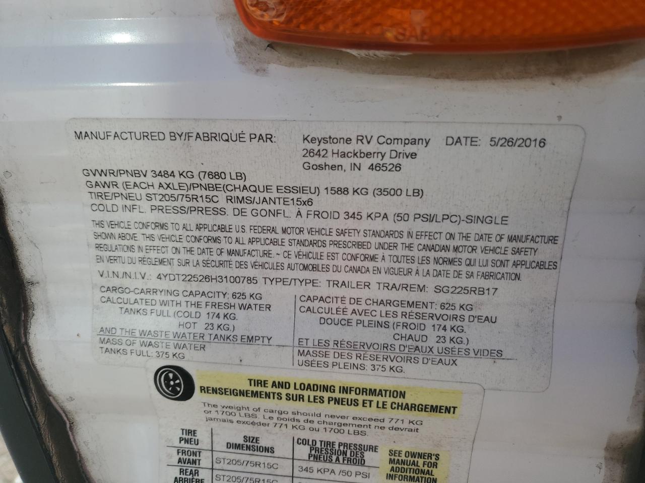 Lot #3290258207 2017 SPRINGDALE KEYSTONE