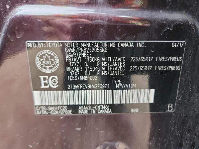 2017 TOYOTA RAV4 XLE - 2T3WFREV9HW370971