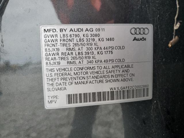 2012 AUDI Q7 PREMIUM #3304760907