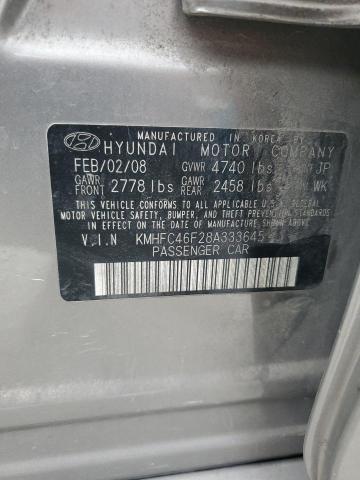 2008 HYUNDAI AZERA SE #3297920778