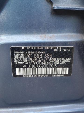 2016 SUBARU IMPREZA #3310579050