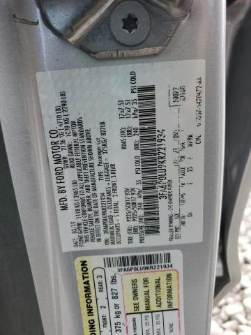 2019 FORD FUSION SE #3301663652